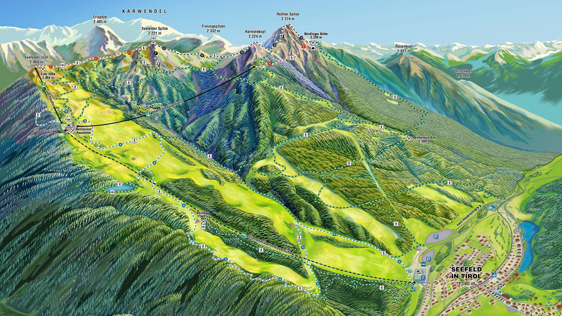 Seefeld - resort map